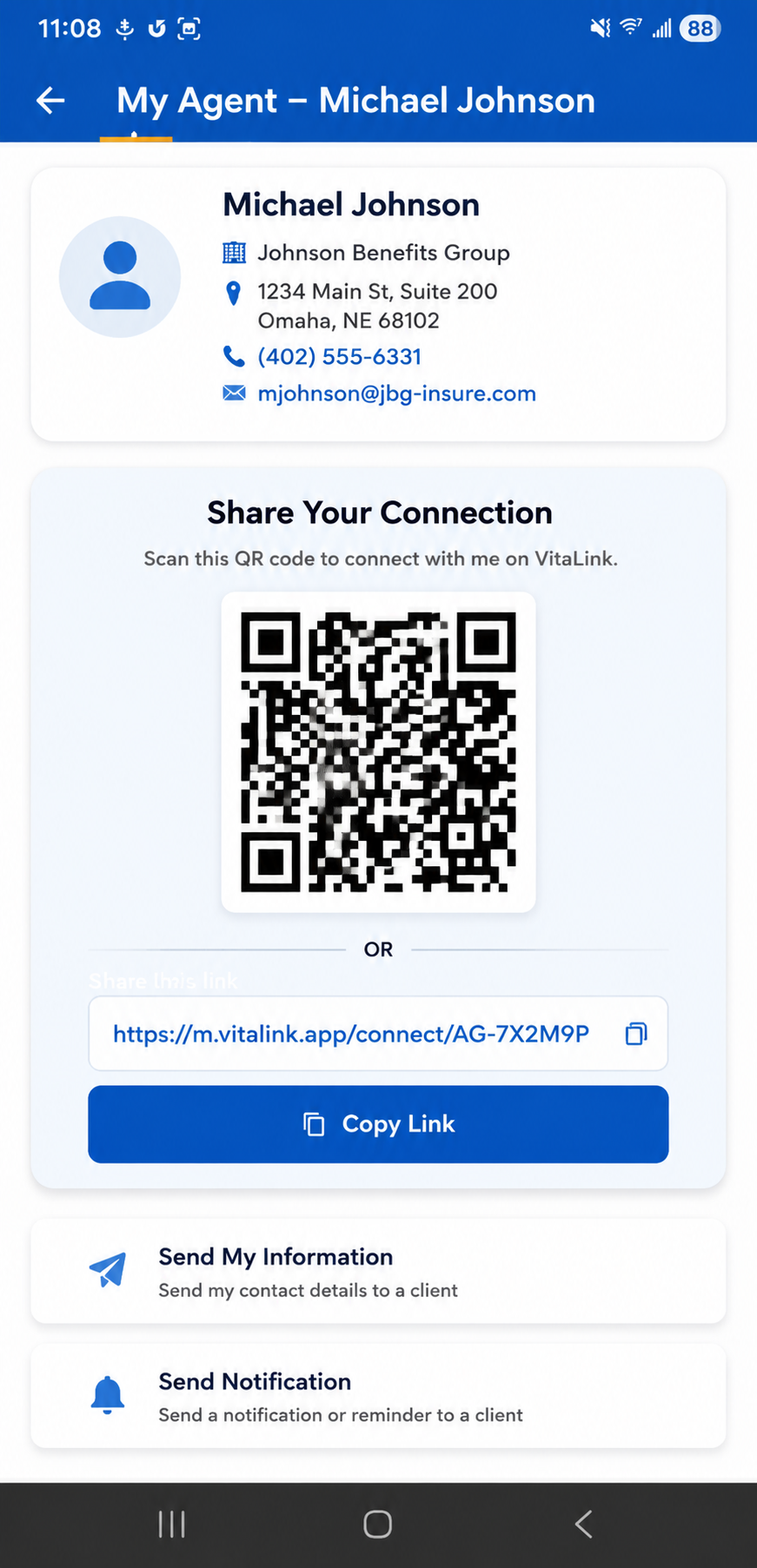 Agent QR Connection